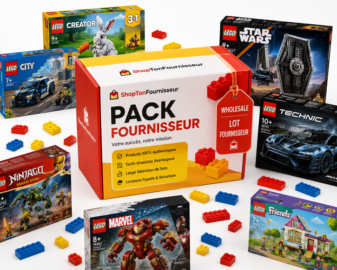 PACK +20 FOURNISSEURS LEGO